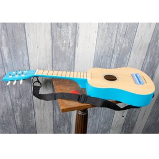Toy guitar deluxe - natural/blue